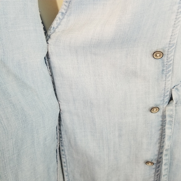 Lou and Grey Denim Chambray Dress, Size S - Picture 12 of 14